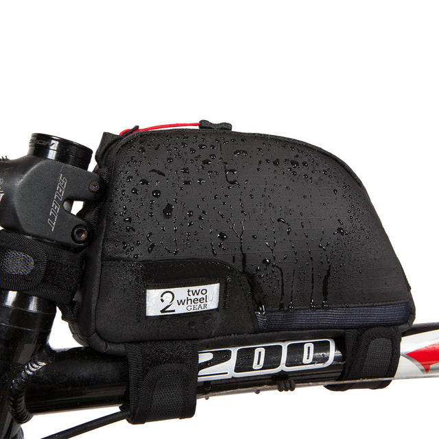 Two Wheel Gear - Bike Top Tube Bag - Recycled Black Poly Ripstop