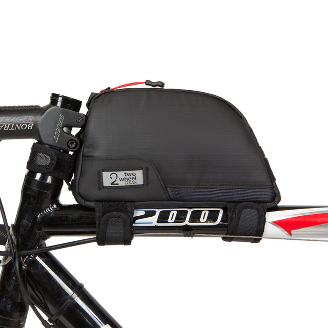 Two Wheel Gear - Bike Top Tube Bag - Recycled Black Poly Ripstop