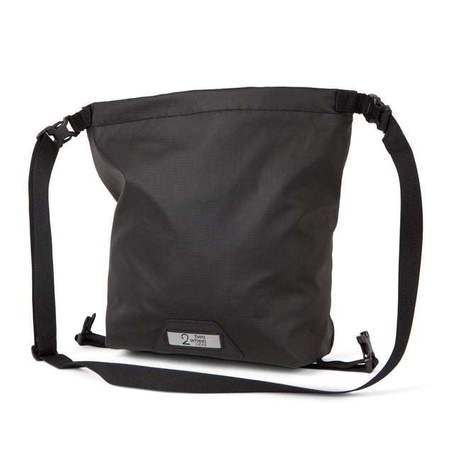 Two Wheel Gear - Dayliner Mini Handlebar Bag - Black Recycled Fabric - Rolltop