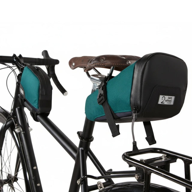 Two Wheel Gear - Bags - Commute Top Tube Bag on bicycle - Tofino Blue