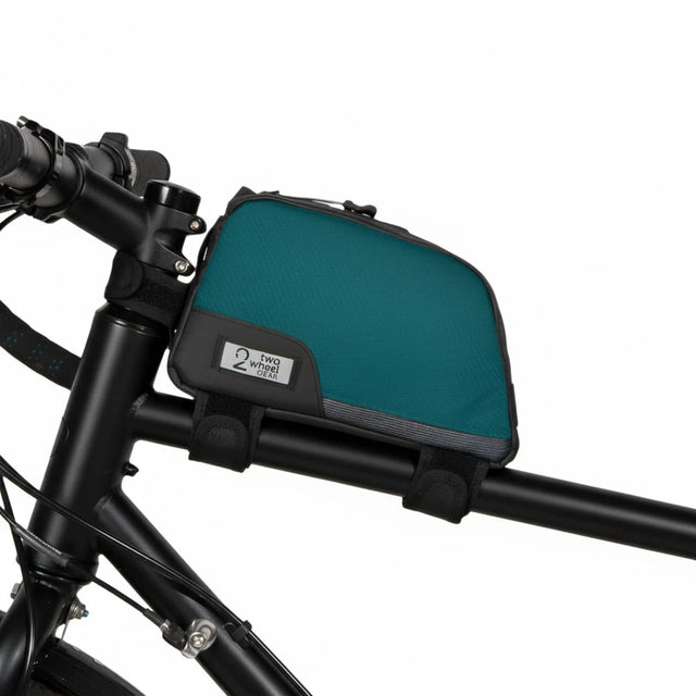 Two Wheel Gear - Bags - Commute Top Tube Bag on bicycle - Tofino Blue