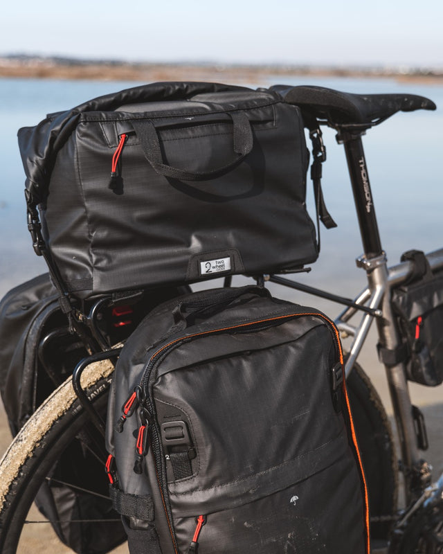 Two Wheel Gear - Dayliner Handlebar and Trunk Box Bag on Bicycle Rack