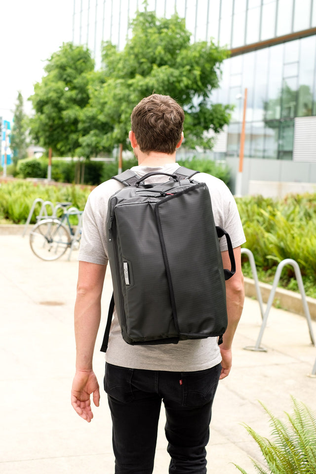 Twp Wheel Gear - Magnate Pannier Messenger Backpack - Black - Recycled Fabric