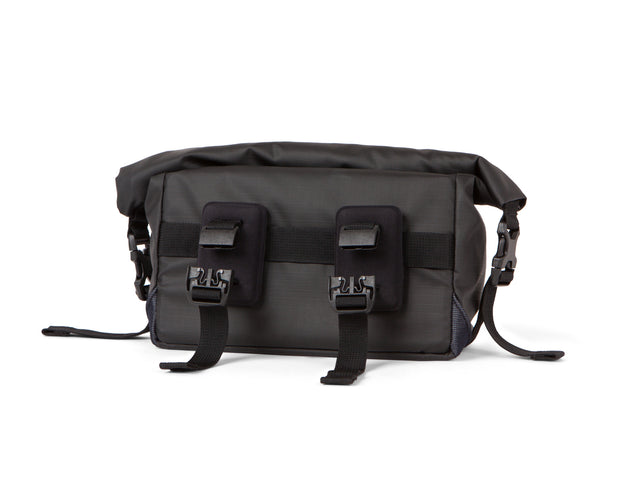Two Wheel Gear - Dayliner Mini Handlebar Bag - Black Recycled Fabric - Handlebar mounts