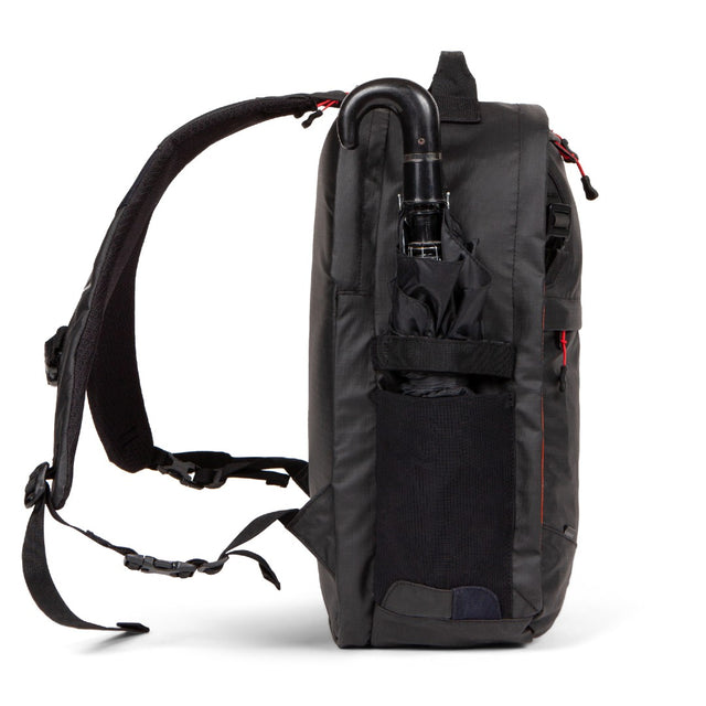 Two Wheel Gear - Pannier Backpack - Black Ripstop - Bag on Bike