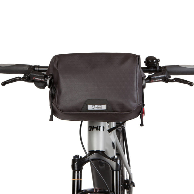 Two Wheel Gear - Alpha Handlebar Bag SMART - Black - Recycled Bike Bag