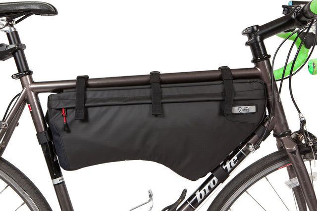 Two Wheel Gear Mamquam Frame Bag - Black bag on bike