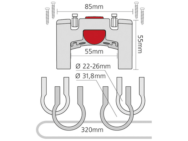 Accessories - KLICKfix - Handlebar Adapter Standard + Oversize