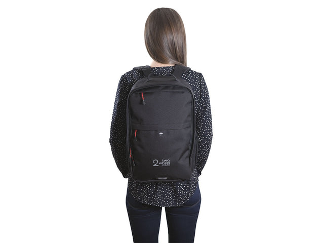 Black - Bike Bags - Pannier Backpack Convertible (2018) - On Woman (539794997308)