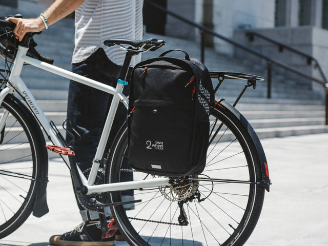 Black - Bike Bags - Pannier Backpack Convertible (2018) - Bike to work (539794997308)