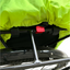 Two Wheel Gear Grey Inverter Pannier Backpack with rain cover attached to bike rack with KLICKfix pannier system