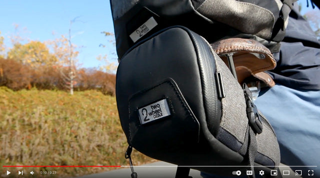 two wheel gear - commute seat pack video 