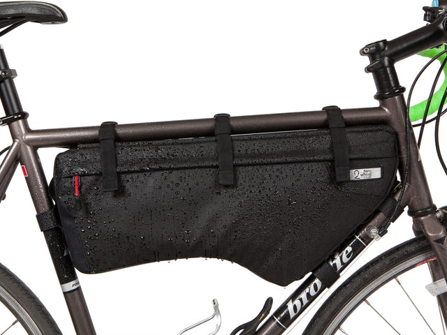 Two Wheel Gear - Bike Frame Bag - Large XL - Black - Recycled Poly Ripstop