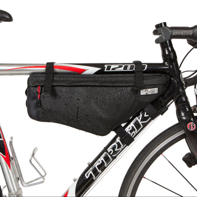 Two Wheel Gear - Bike Frame Bag - Black - Small - Wet