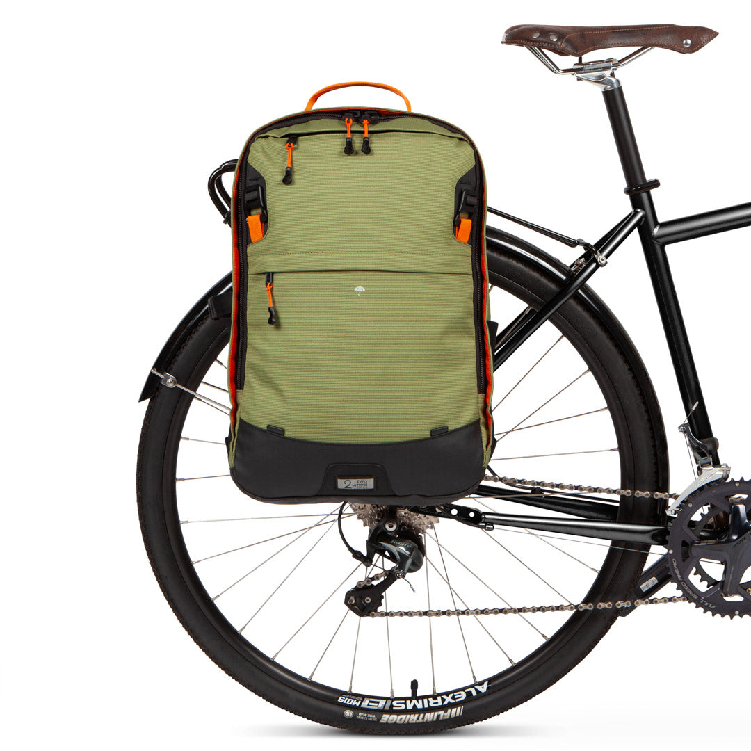 Pannier Backpack 2.0 PLUS (30 L) Made to Carry Two Wheel Gear