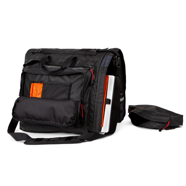 Two Wheel Gear - Classic 3.0 Garment Pannier - bike suit bag with removable top bag - Black