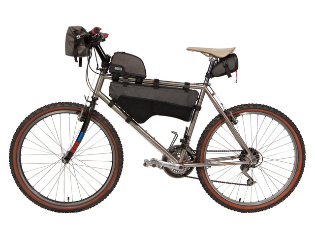 Two Wheel Gear - Bicycle Frame Bag - Large - Graphite - 6 L - Side Bike - Handlebar bag, top tube, seat pack