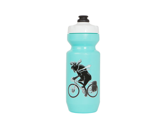 Two Wheel Gear - Moose Water Bottle - 22 oz  Purist - Canadiana - Teal