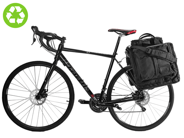 Two Wheel Gear - Waxed Canvas Garment Pannier - Green Friday (2344979529788)